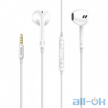 Навушники Baseus Encok H16 3.5mm Wired Earphone H16 (NGH16-02) White