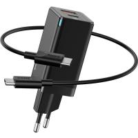 Мережевий зарядний пристрій Baseus GaN Mini Quick Charger (CCGAN-Q01) + Type-C to Type-C Cable