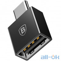 Перехідник Baseus Exquisite Type-C Male to USB Female Adapter Converter Black (CATJQ-B01)
