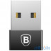 Перехідник Baseus USB to USB-C Exquisite Black (CATJQ-A01) — інтернет магазин All-Ok. фото 3