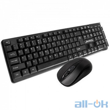 Комплект (клавіатура + миша) JEDEL WS630 Black