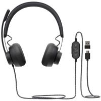 Комп'ютерна гарнітура Logitech ZONE WIRED (981-000870) UA UCRF