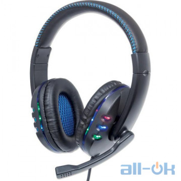 Комп'ютерна гарнітура Manhattan Gaming Headset with LEDs (176088) UA UCRF