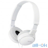 Навушники без мікрофона Sony MDR-ZX110 White UA UCRF
