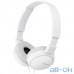 Навушники без мікрофона Sony MDR-ZX110 White UA UCRF — інтернет магазин All-Ok. фото 1