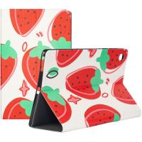 Чохол GALEO TPU PRINTED STAND для LENOVO TAB M10 PLUS TB-X606F, TB-X606X Strawberries