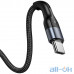 Кабель USAMS Type-C Aluminum Alloy Braided Data Cable US-SJ449 U55 Black — інтернет магазин All-Ok. фото 1