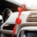 Автомобільний тримач для смартфона BASEUS O-type Car Mount Lightning Cable Red — інтернет магазин All-Ok. фото 2
