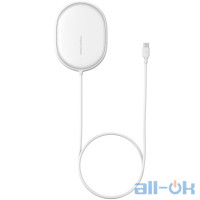 Бездротовий зарядний пристрій BASEUS Light Magnetic Wireless Charger White (WXQJ-02)