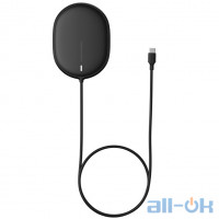 Бездротовий зарядний пристрій BASEUS Light Magnetic Wireless Charger Black (WXQJ-01)