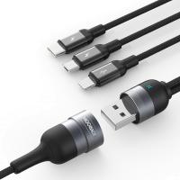 Кабель JOYROOM Combo Lightning+Micro USB+Type-C Multi-Function Series S-M401 Black