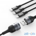 Кабель JOYROOM Combo Lightning+Micro USB+Type-C Multi-Function Series S-M401 Black — інтернет магазин All-Ok. фото 1