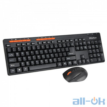 Комплект (клавіатура + миша) Meetion MT-4100 Black RU/EN Розкладки