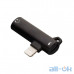 Перехідник Hoco Lightning to 3,5mm Audio/Lightning Charging LS21 Black — інтернет магазин All-Ok. фото 3