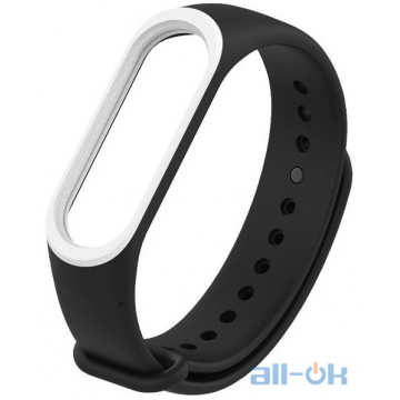 Ремінець для Xiaomi Mi Band 3/4 Black/White