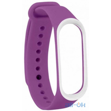 Ремінець для Xiaomi Mi Band 3/4 Purple/White