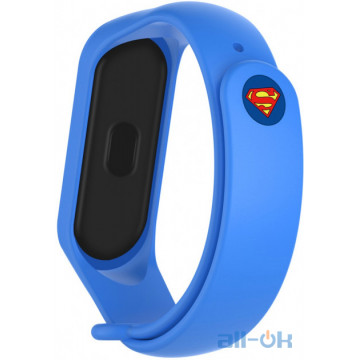 Ремінець для Xiaomi Mi Band 4/3 Superman Blue 