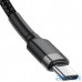 Кабель USB Type-C Baseus Cafule PD2.0 60W Flash Charging USB Type-C 20V 3A 1M Grey+Black (CATKLF-GG1) — интернет магазин All-Ok. Фото 3