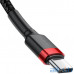 Кабель USB Type-C Baseus Cafule PD2.0 60W Flash Charging USB Type-C 20V 3A 2M Red+Black (CATKLF-H91) — интернет магазин All-Ok. Фото 2