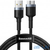 Кабель Micro USB Baseus Cafule Cable USB3.0 Male to Micro-B 2A 1m (CADKLF-D0G) Black