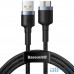 Кабель Micro USB Baseus Cafule Cable USB3.0 Male to Micro-B 2A 1m (CADKLF-D0G) Black — інтернет магазин All-Ok. фото 1