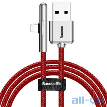 Кабель Lightning Baseus Iridescent Lamp Mobile Game Cable USB For iP 2.4A 1m Red (CAL7C-A09)