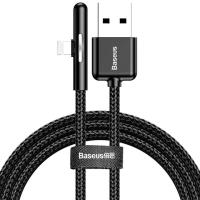 Кабель Lightning Baseus Iridescent Lamp Mobile Game Cable USB For iP 2.4A 1m Black (CAL7C-A01)