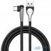 Кабель USB Baseus MVP Mobile Game Cable USB For Type-C 3A 1M Black (CATMVP-D01) — інтернет магазин All-Ok. фото 1