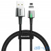 Кабель Lightning Baseus Zinc Magnetic Cable USB For iP 2.4A 1m Black (CALXC-A01) — інтернет магазин All-Ok. фото 4