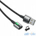 Кабель Micro USB Baseus Zinc Magnetic Cable USB For Micro 2.4A 1m Black (CAMXC-A01) — інтернет магазин All-Ok. фото 2