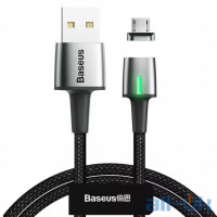 Кабель Micro USB Baseus Zinc Magnetic Cable USB For Micro 2.4A 1m Black (CAMXC-A01)