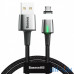 Кабель Micro USB Baseus Zinc Magnetic Cable USB For Micro 2.4A 1m Black (CAMXC-A01) — інтернет магазин All-Ok. фото 1