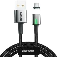 Кабель USB Type-C Baseus Zinc Magnetic Cable USB For Type-C 2A 2m Black (CATXC-B01)