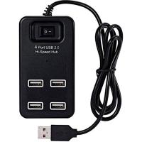 Мультипортовий адаптер USB HUB P-1601 (4 USB2.0) Black