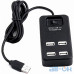 Мультипортовий адаптер USB HUB P-1601 (4 USB2.0) Black — інтернет магазин All-Ok. фото 3