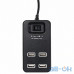 Мультипортовий адаптер USB HUB P-1601 (4 USB2.0) Black — інтернет магазин All-Ok. фото 4