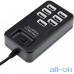 Мультипортовий адаптер USB HUB P-1602 (7 USB2.0) Black — інтернет магазин All-Ok. фото 3