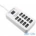 Мультипортовый адаптер USB HUB P-1603 (10 USB2.0) White — интернет магазин All-Ok. Фото 4
