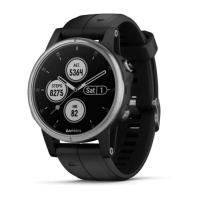  Спортивний годинник Garmin Fenix 5S Plus 5S Plus Silver with Black Band (010-01987-21)