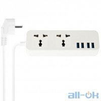 Мережевий фільтр Portable 203 White