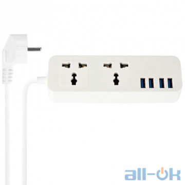 Мережевий фільтр Portable 203 White
