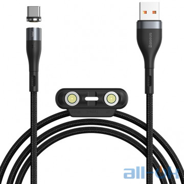 Кабель Baseus Zinc Magnetic Safe Fast Charging Data Cable (CA1T3-A01) Black 1m
