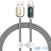Кабель BASEUS Type-C Display Fast Charging Data Cable (CATSK-0S) Silver