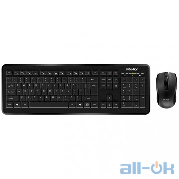 Комплект (клавіатура + миша) MeeTion 2in1 Keyboard/Mouse Wireless 2.4G MT-C4120 (RU/EN розкладки) Black