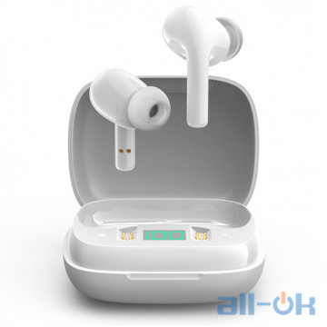 Навушники JOYROOM TWS Earphone With LED Display JR-TL6 White