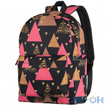 Рюкзак міський 2E TeensPack / Triangles 13", Black (2E-BPT6114BK)