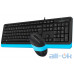 Комплект (клавіатура + миша) A4Tech Fstyler F1010 Black/Blue UA UCRF — інтернет магазин All-Ok. фото 4