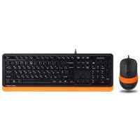 Комплект (клавіатура + миша) A4Tech Fstyler F1010 Black/Orange UA UCRF