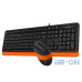Комплект (клавіатура + миша) A4Tech Fstyler F1010 Black/Orange UA UCRF — інтернет магазин All-Ok. фото 3