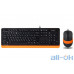 Комплект (клавіатура + миша) A4Tech Fstyler F1010 Black/Orange UA UCRF — інтернет магазин All-Ok. фото 1